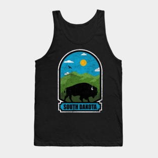 Bison Roam Nature Adventure South Dakota Wildlife Tank Top